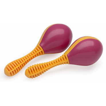 STAGG - Paire de maracas 12 cm couleurs orange et magenta - accessoires  percussions - Noïzikidz